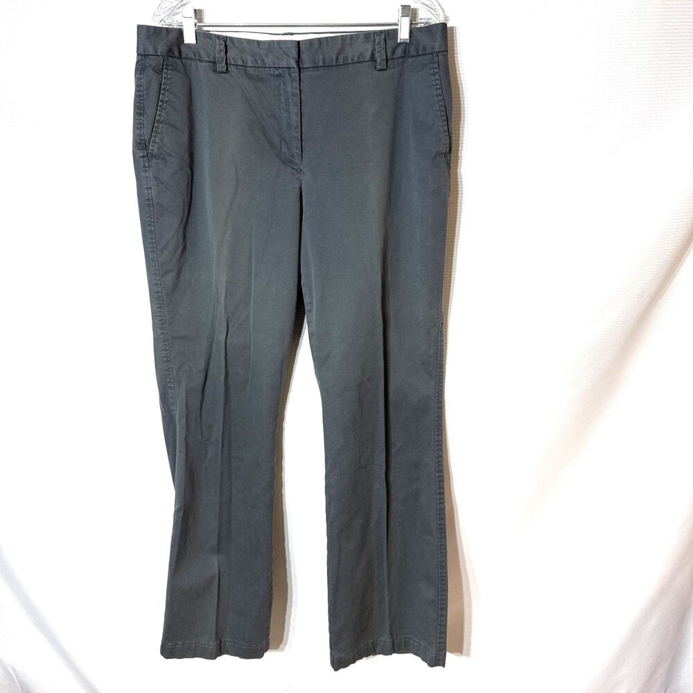 Lands' End Women's Pants - Fit 2 Trouser Leg - Size 14 - Grey - EUC